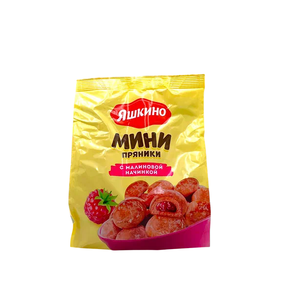 Пряники Яшкино мини с малиной 300г