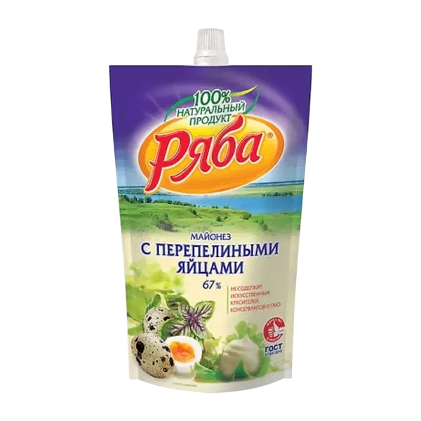 Майонез Ряба с переп/яйц 67% 350г