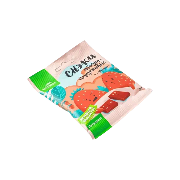 Снэки Вкусвилл ягод-фрукт. клубничные на фруктозе 35г