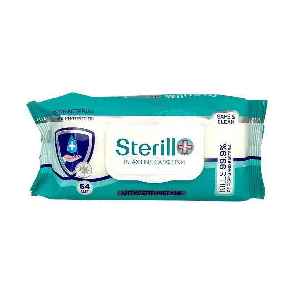 Салфетки влажн Flovell Sterill 54шт