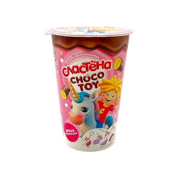Палочки кукуруз. Сластена Choco Toy Яркая Коллекция шок 100г