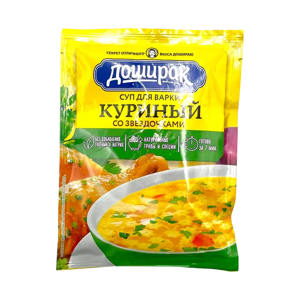 Суп Доширак куриный со звездочками 67г